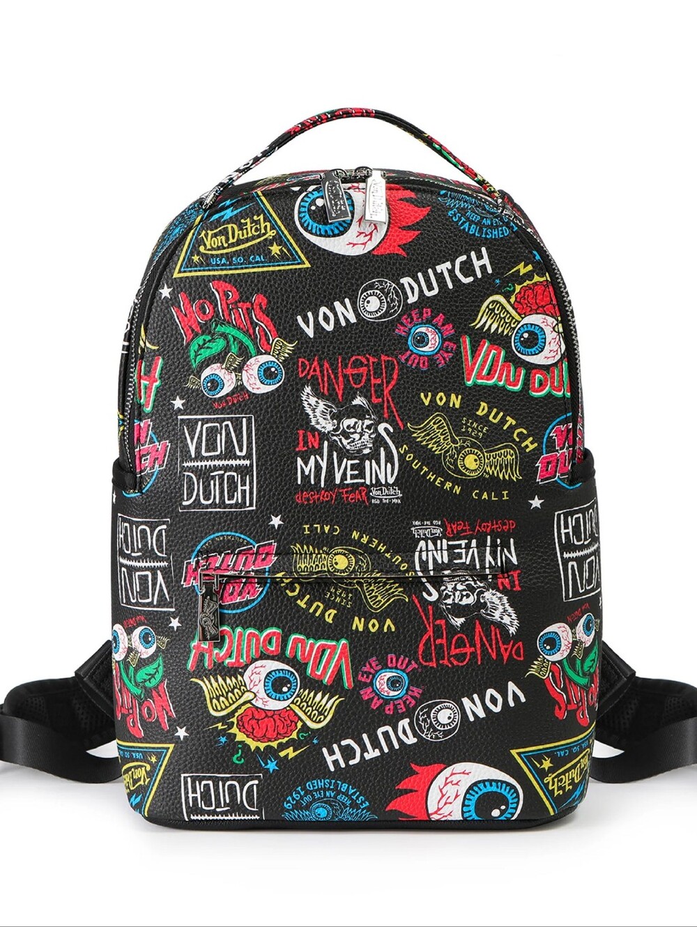 Large Sized Von Dutch Black Jax Backpack